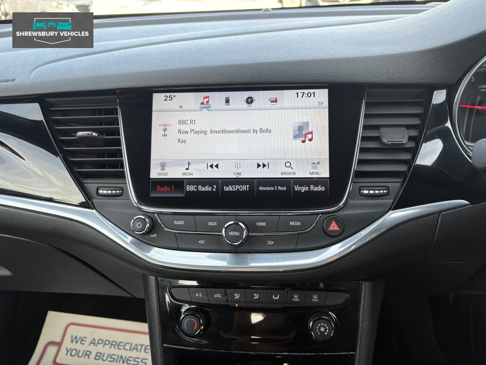 Vauxhall Astra 1.0i Turbo ecoFLEX SRi Nav Hatchback 5dr Petrol Manual Euro 6 (s/s) (105 ps)