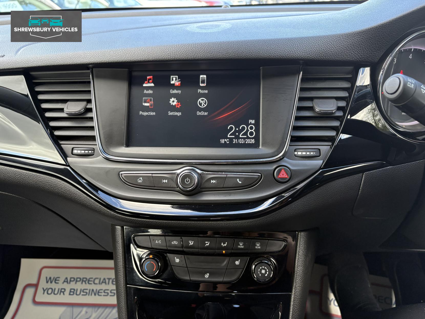 Vauxhall Astra 1.4i Turbo SRi Hatchback 5dr Petrol Manual Euro 6 (150 ps)